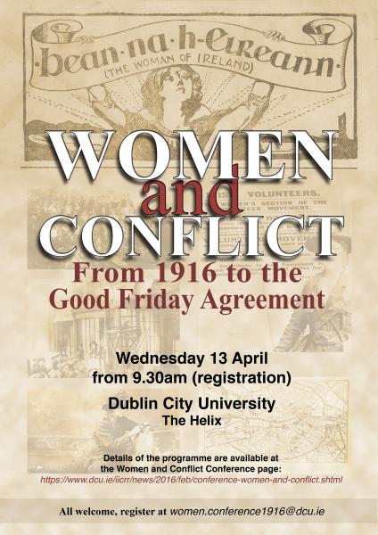 women and conflict poster